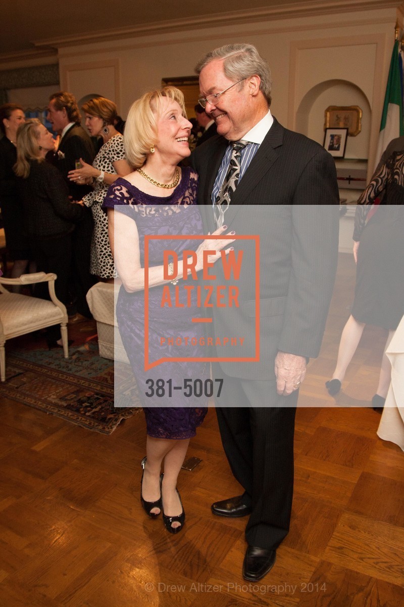 Pamela Rigg, Jim Malott, SF OPERA GUILD POpera! Benefactor Party at the ITALIAN CONSULATE, US, March 20th, 2014, Photo #381-5007 Pamela Rigg, Jim Malott, Photo #381-5007
