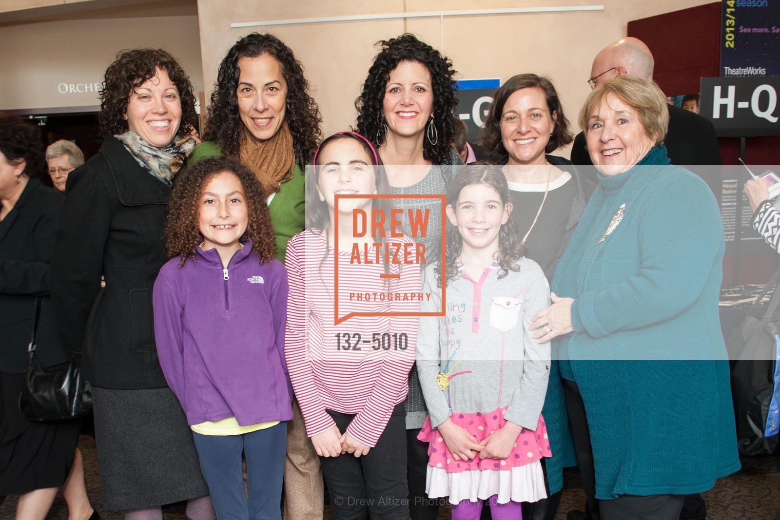Tzitor Ulman, Madeleine Hale, Rachel Berman, Lauren Berman, Riki Alcheck, Randi Britt, THEATREWORKS Leading Ladies, US, February 8th, 2014, Photo #132-5010 Tzitor Ulman, Madeleine Hale, Rachel Berman, Lauren Berman, Riki Alcheck, Randi Britt, Photo #132-5010
