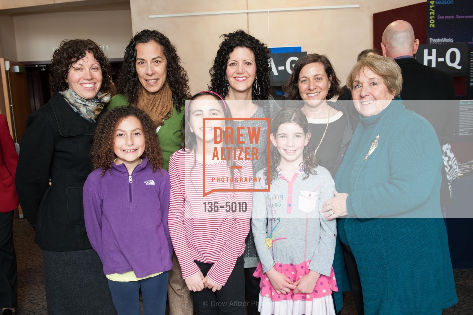 Tzitor Ulman, Madeleine Hale, Laura Torres, Rachel Berman, Lauren Berman, Shira Sheppard, Riki Alcheck, Randi Britt, THEATREWORKS Leading Ladies, US, February 8th, 2014, Photo #136-5010 Tzitor Ulman, Madeleine Hale, Laura Torres, Rachel Berman, Lauren Berman, Shira Sheppard, Riki Alcheck, Randi Britt, Photo #136-5010