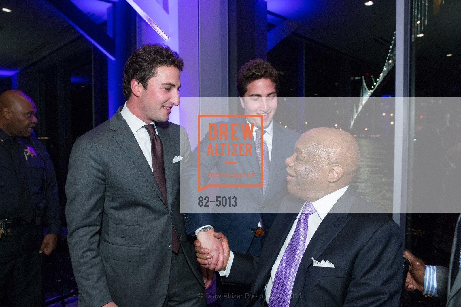 Jason Goldman, Matthew Goldman, Willie Brown, WILLIE BROWN Birthday Party, US, March 20th, 2014, Photo #82-5013 Jason Goldman, Matthew Goldman, Willie Brown, Photo #82-5013