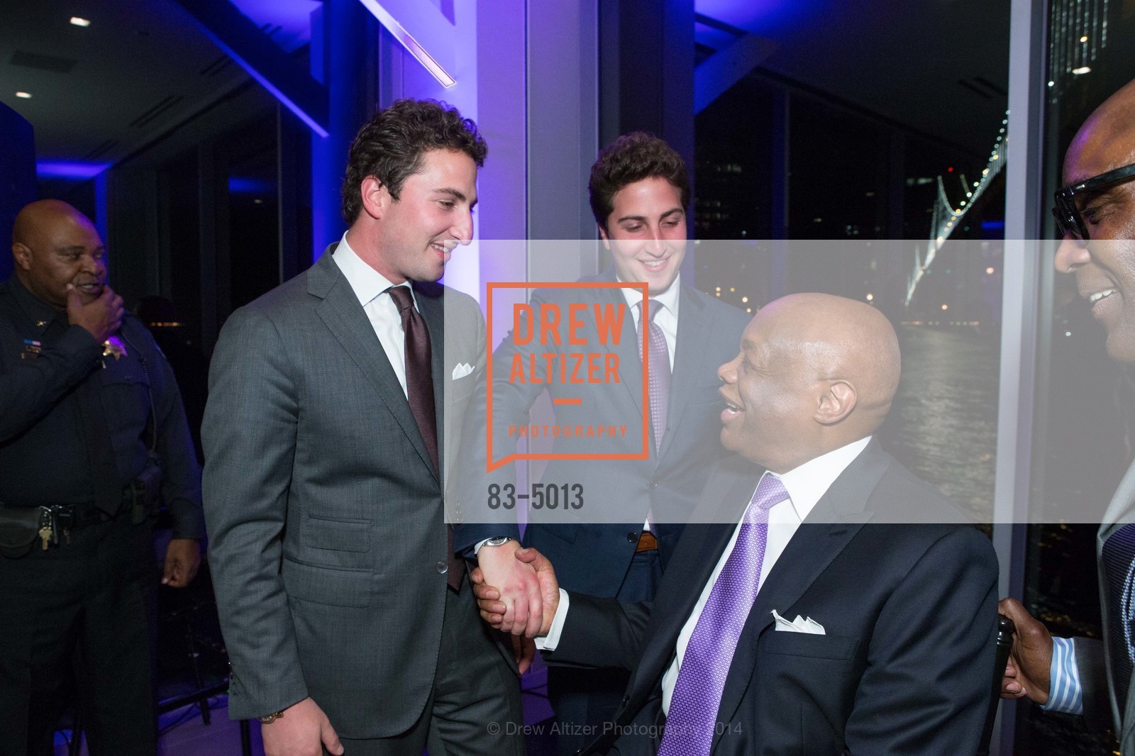 Jason Goldman, Matthew Goldman, Willie Brown, WILLIE BROWN Birthday Party, US, March 20th, 2014, Photo #83-5013 Jason Goldman, Matthew Goldman, Willie Brown, Photo #83-5013