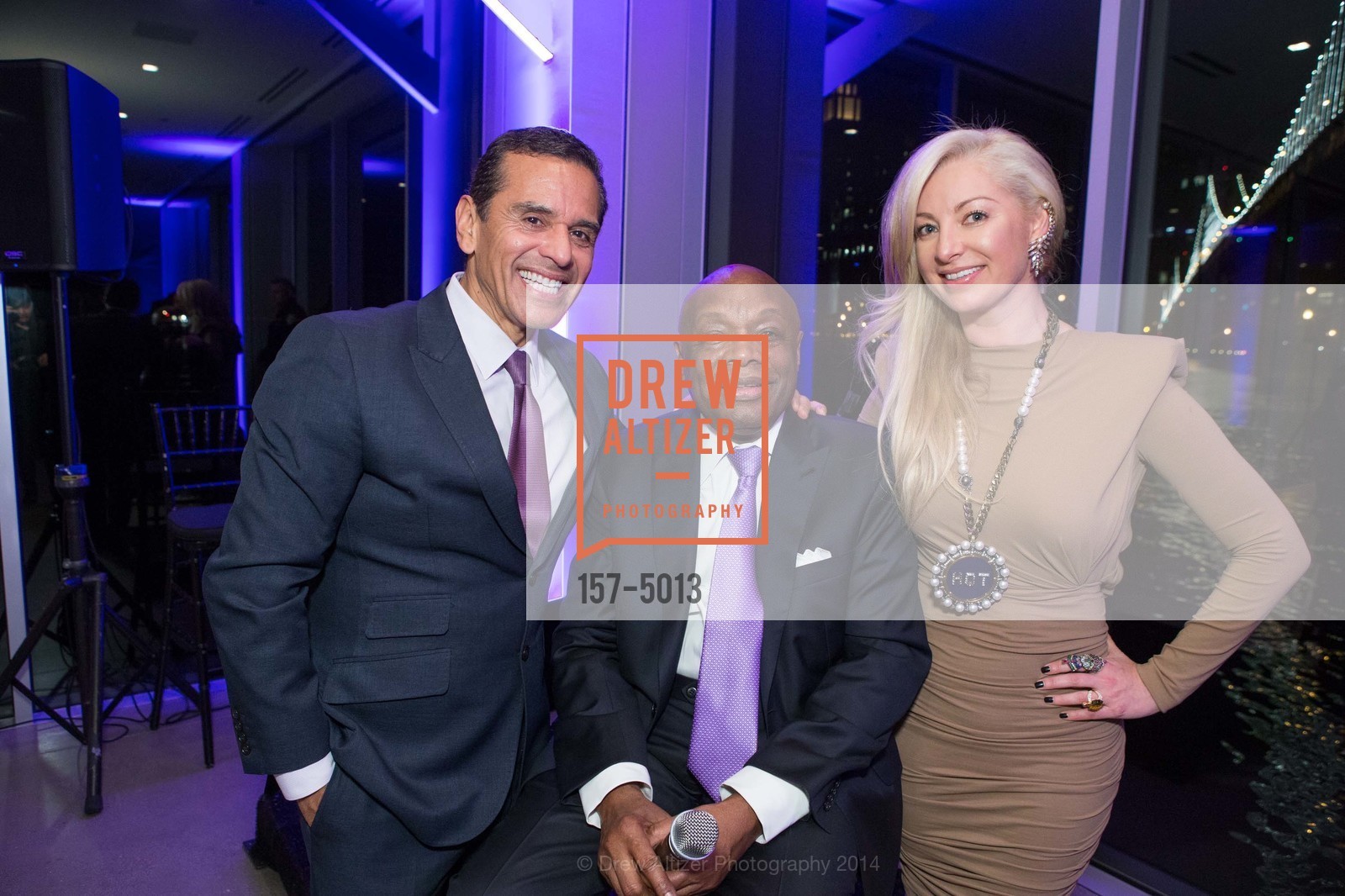 Antonio Villaraigosa, Willie Brown, Sonya Molodetskaya, WILLIE BROWN Birthday Party, US, March 20th, 2014, Photo #157-5013 Antonio Villaraigosa, Willie Brown, Sonya Molodetskaya, Photo #157-5013