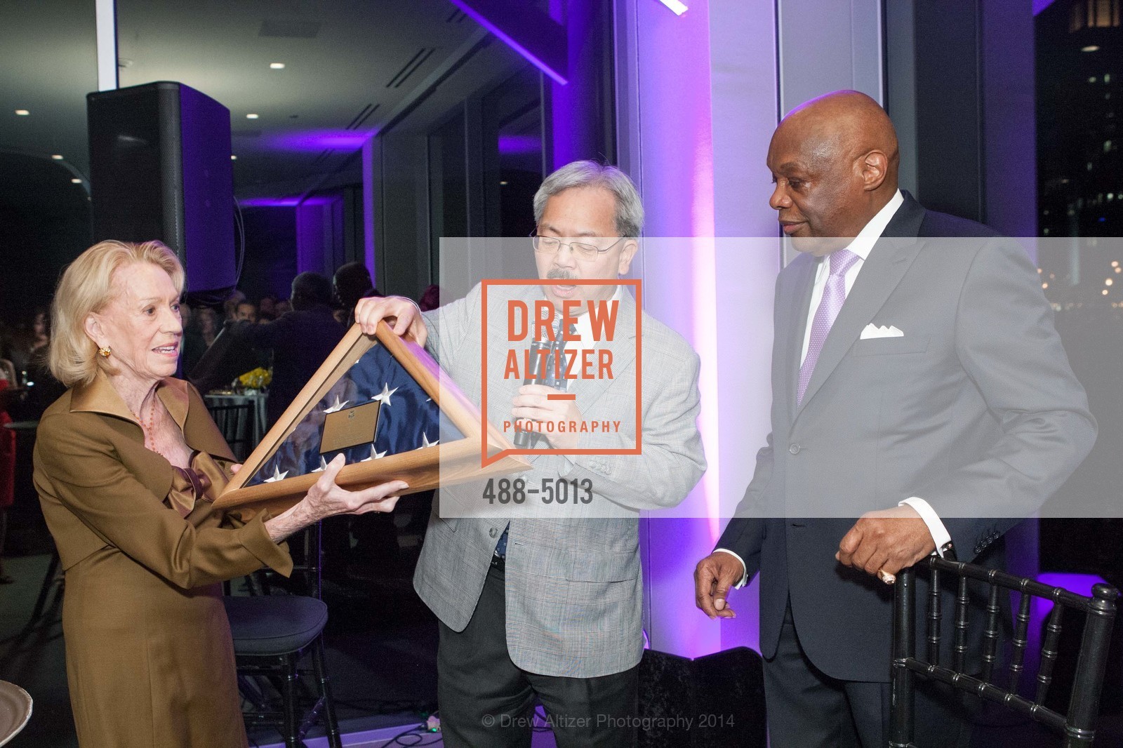 Charlotte Shultz, Mayor Ed Lee, Willie Brown, WILLIE BROWN Birthday Party, US, March 20th, 2014, Photo #488-5013 Charlotte Shultz, Mayor Ed Lee, Willie Brown, Photo #488-5013