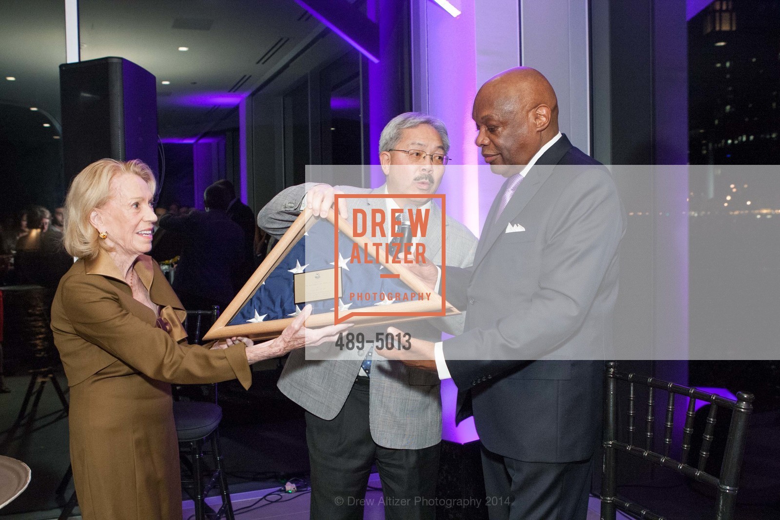 Charlotte Shultz, Mayor Ed Lee, Willie Brown, WILLIE BROWN Birthday Party, US, March 20th, 2014, Photo #489-5013 Charlotte Shultz, Mayor Ed Lee, Willie Brown, Photo #489-5013