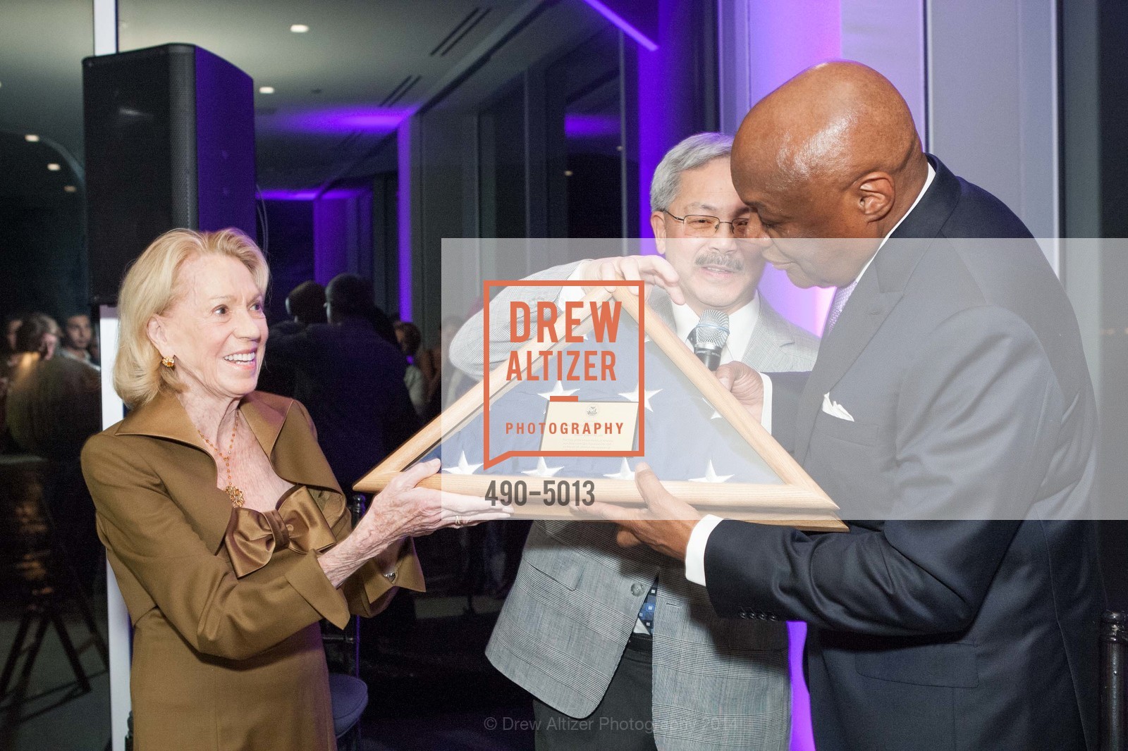 Charlotte Shultz, Mayor Ed Lee, Willie Brown, WILLIE BROWN Birthday Party, US, March 20th, 2014, Photo #490-5013 Charlotte Shultz, Mayor Ed Lee, Willie Brown, Photo #490-5013