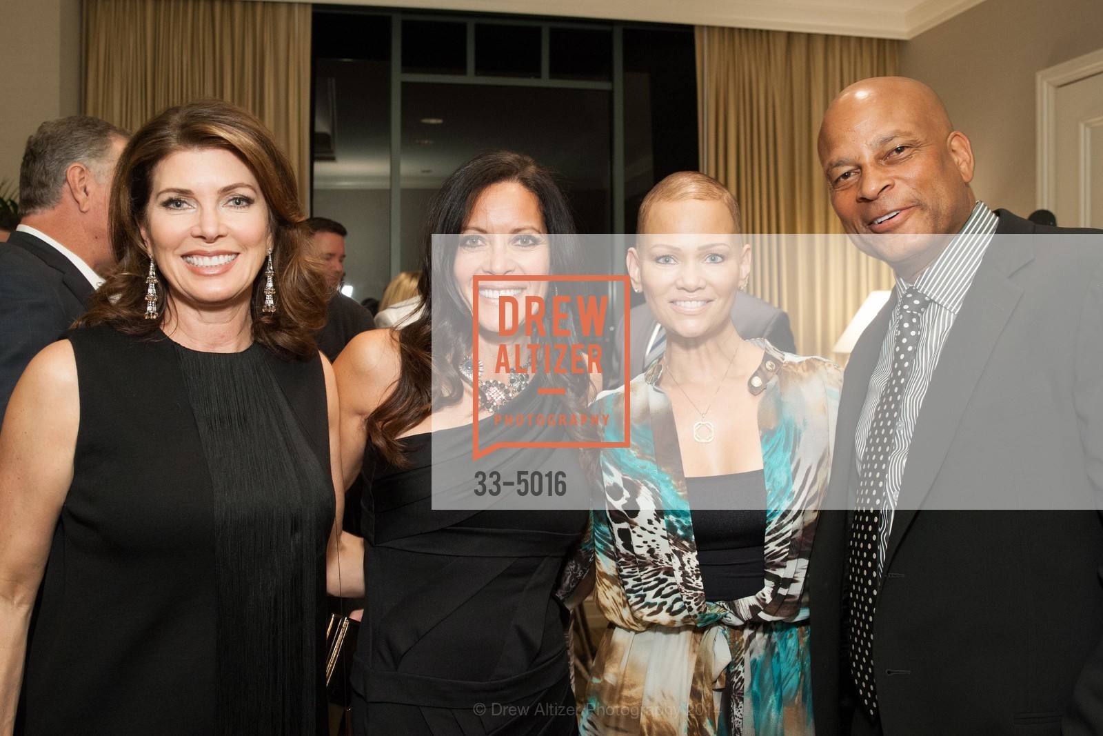 Karen Lott, Jeannie Coleman, Ingrid Roberts, Ronnie Lott, Photo #33-5016