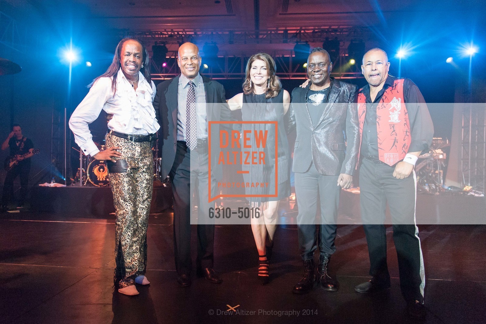 Verdine White, Ronnie Lott, Karen Lott, Philip Bailey, Ralph Johnson, Photo #6310-5016