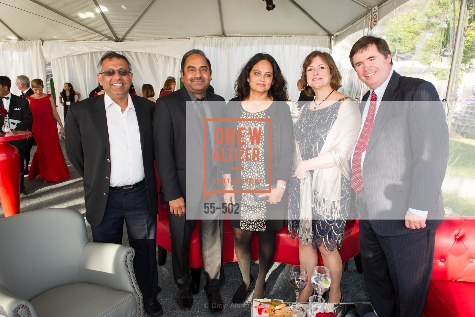 Sanjeev Kumar, Sagar Anisingaraju, Latha Anisingaraju, Michelle Hodsdon, Philip Hodsdon, 2014 RED CROSS Gala Honoring Paula Downey as the American Red Cross Bay Area Chapter Humanitarian CEO of the Year, US. Treasure Island (The Great Lawn), Photo #55-502 Sanjeev Kumar, Sagar Anisingaraju, Latha Anisingaraju, Michelle Hodsdon, Philip Hodsdon, Photo #55-502