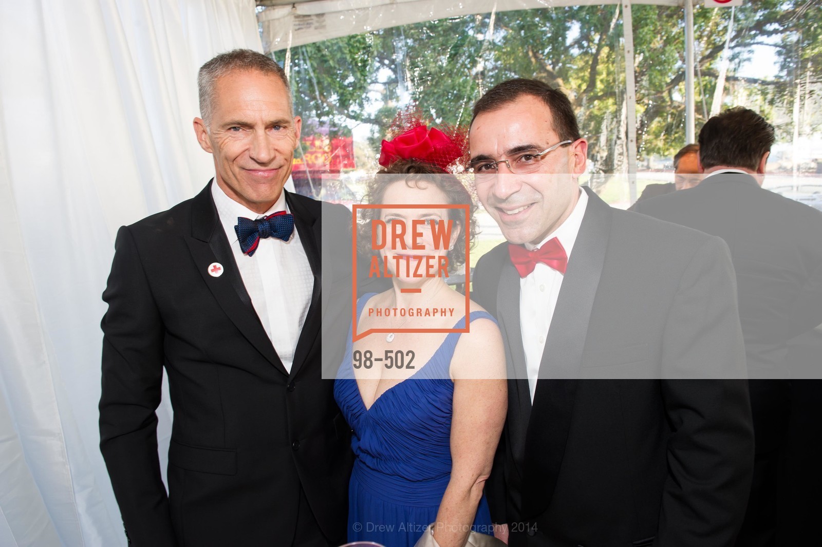 Mark Cloutier, Rebecca Macieira-Kaufmann, Gonzalo Macieira-Kaufmann, 2014 RED CROSS Gala Honoring Paula Downey as the American Red Cross Bay Area Chapter Humanitarian CEO of the Year, US. US, . Treasure Island (The Great Lawn), April 5th, 2014, Photo #98-502 Mark Cloutier, Rebecca Macieira-Kaufmann, Gonzalo Macieira-Kaufmann, Photo #98-502