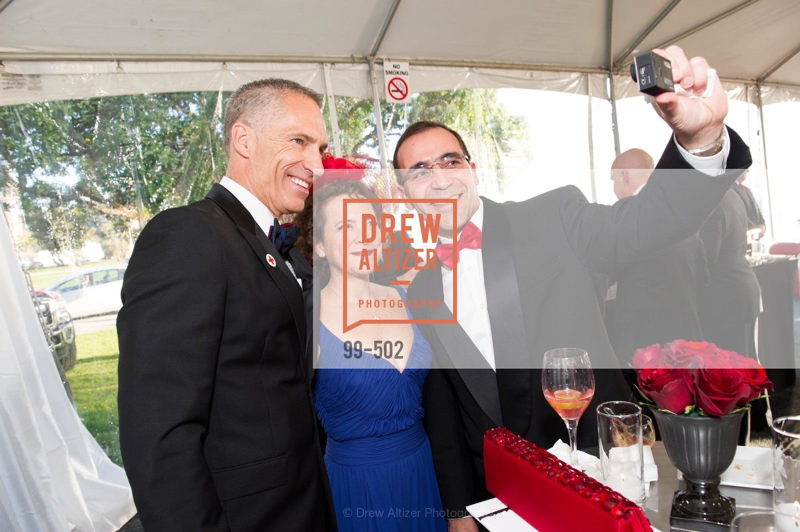 Mark Cloutier, Rebecca Macieira-Kaufmann, Gonzalo Macieira-Kaufmann, 2014 RED CROSS Gala Honoring Paula Downey as the American Red Cross Bay Area Chapter Humanitarian CEO of the Year, US. Treasure Island (The Great Lawn), Photo #99-502 Mark Cloutier, Rebecca Macieira-Kaufmann, Gonzalo Macieira-Kaufmann, Photo #99-502
