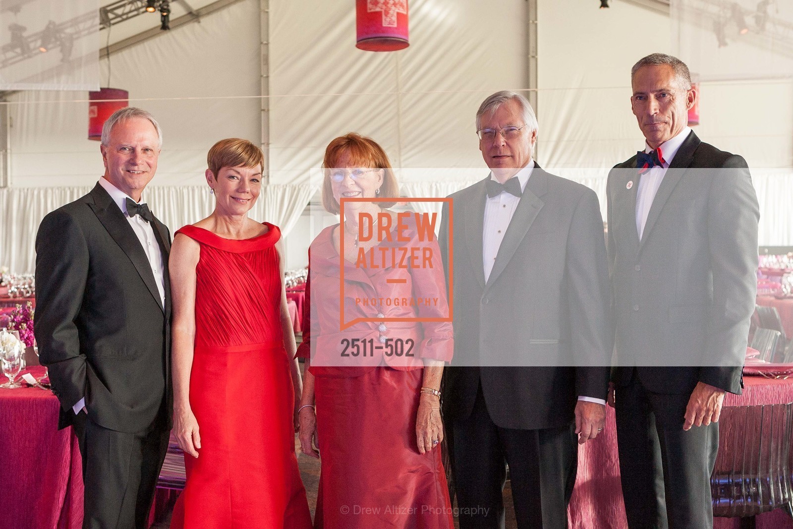 Michael Downey, Paula Downey, Mary Cranston, Roger van Craeynest, Mark Cloutier, 2014 RED CROSS Gala Honoring Paula Downey as the American Red Cross Bay Area Chapter Humanitarian CEO of the Year, US. Treasure Island (The Great Lawn), April 5th, 2014,Drew Altizer, Drew Altizer Photography, full-service agency, private events, San Francisco photographer, photographer california