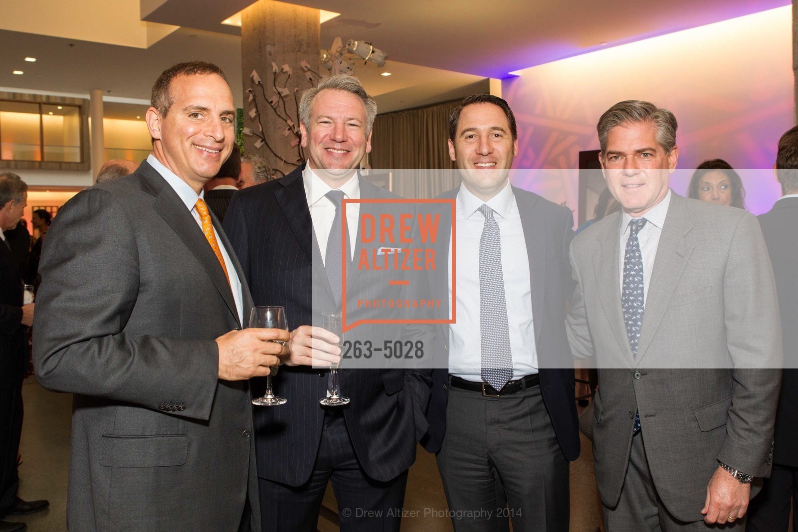 Jim Tananbaum, Dennis Hearst, Jeremy Geller, Robert Keller, SFMOMA Directors Circle Dinner Sponsored by J.P. Morgan Private Bank, US, March 20th, 2014, Photo #263-5028 Jim Tananbaum, Dennis Hearst, Jeremy Geller, Robert Keller, Photo #263-5028