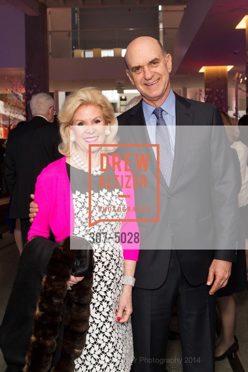 Dede Wilsey, Bob Fisher, SFMOMA Directors Circle Dinner Sponsored by J.P. Morgan Private Bank, US, March 20th, 2014, Photo #307-5028 Dede Wilsey, Bob Fisher, Photo #307-5028