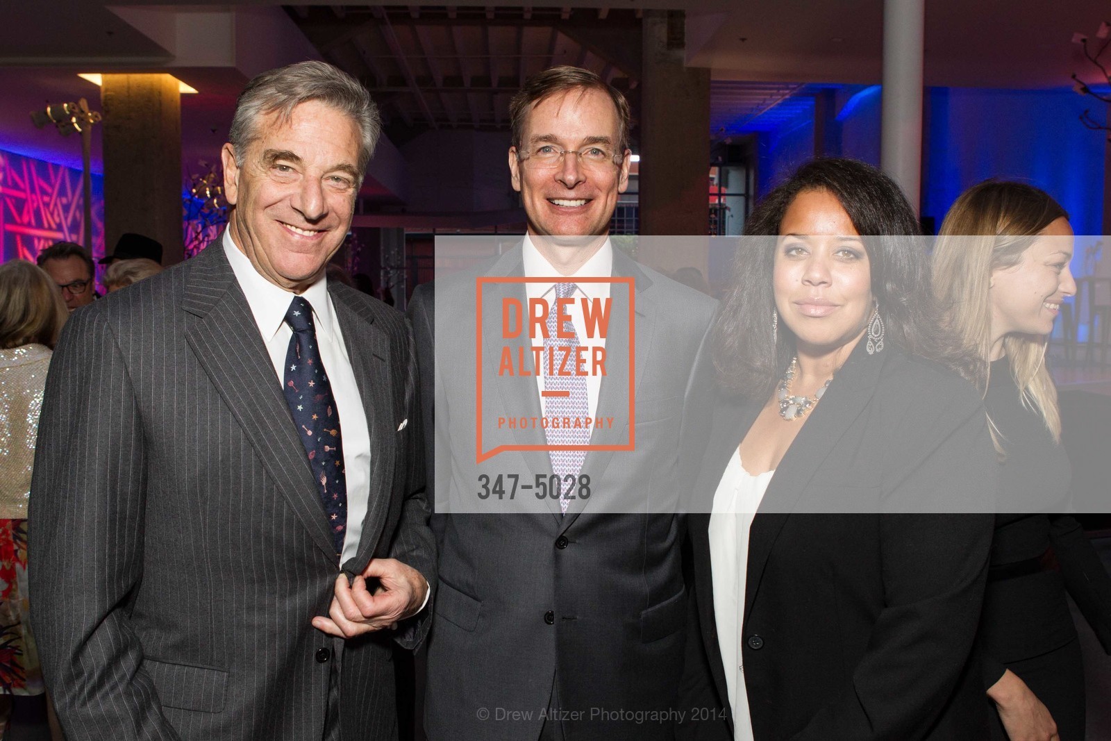 Paul Pelosi, John Atwater, Jessica Sirmans, SFMOMA Directors Circle Dinner Sponsored by J.P. Morgan Private Bank, US, March 20th, 2014, Photo #347-5028 Paul Pelosi, John Atwater, Jessica Sirmans, Photo #347-5028