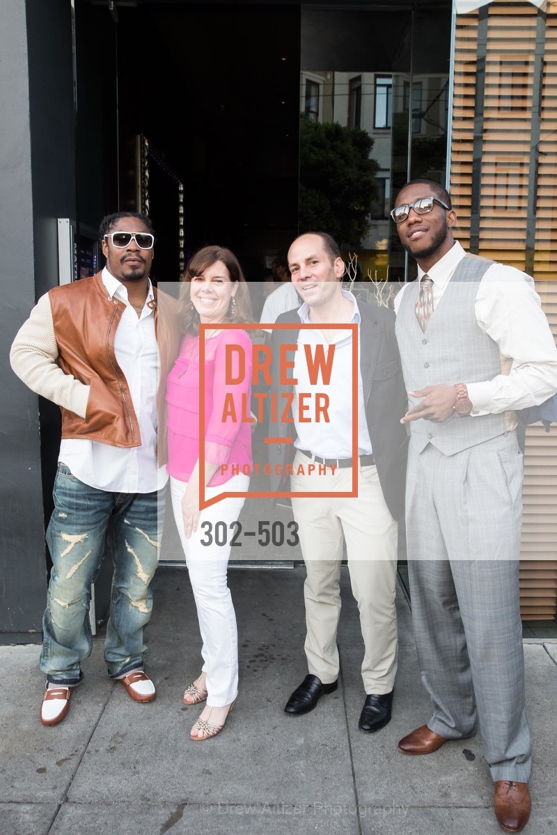 Marshawn Lynch, Lynne Roberts, Greg Roberts, Josh Johnson, NFL CELEBRITY Bartending Event, US. US, April 7th, 2014,Drew Altizer, Drew Altizer Photography, full-service agency, private events, San Francisco photographer, photographer california