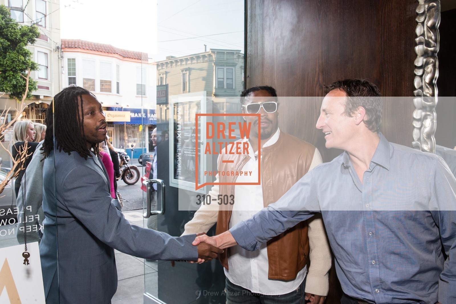 Marshawn Lynch, Todd Traina, NFL CELEBRITY Bartending Event, US. US, April 7th, 2014,Drew Altizer, Drew Altizer Photography, full-service agency, private events, San Francisco photographer, photographer california