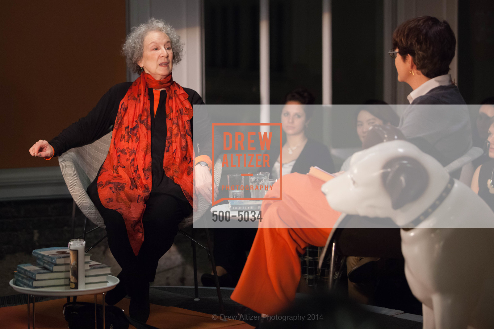 Margaret Atwood, Kelly Corrigan, Margaret Atwood in Conversation with Kelly Corrigan at MEDIUM, US, December 5th, 2014, Photo #500-5034 Margaret Atwood, Kelly Corrigan, Photo #500-5034