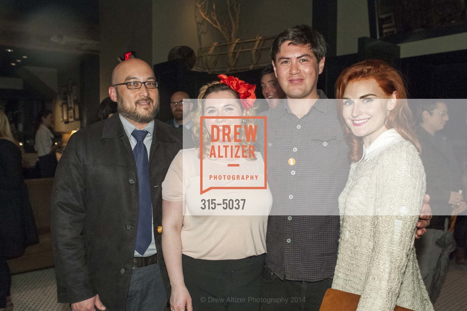 Ken Furusawa, Erin Archuleta, Erik Aplin, Shasta Olarte, 7x7 Eat and Drink Awards 2014, US, February 10th, 2014, Photo #315-5037 Ken Furusawa, Erin Archuleta, Erik Aplin, Shasta Olarte, Photo #315-5037
