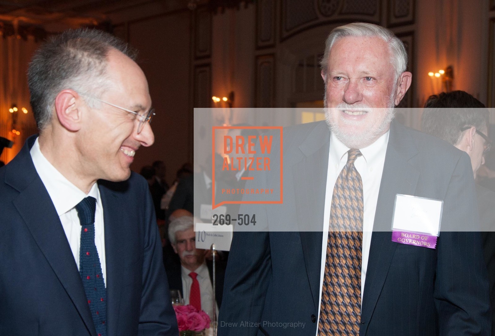 Sir Michael Moritz, Charles Geschke, COMMONWEALTH CLUB'S Annual Distinguished Citizen Award Dinner, US. US, April 8th, 2014,Drew Altizer, Drew Altizer Photography, full-service agency, private events, San Francisco photographer, photographer california