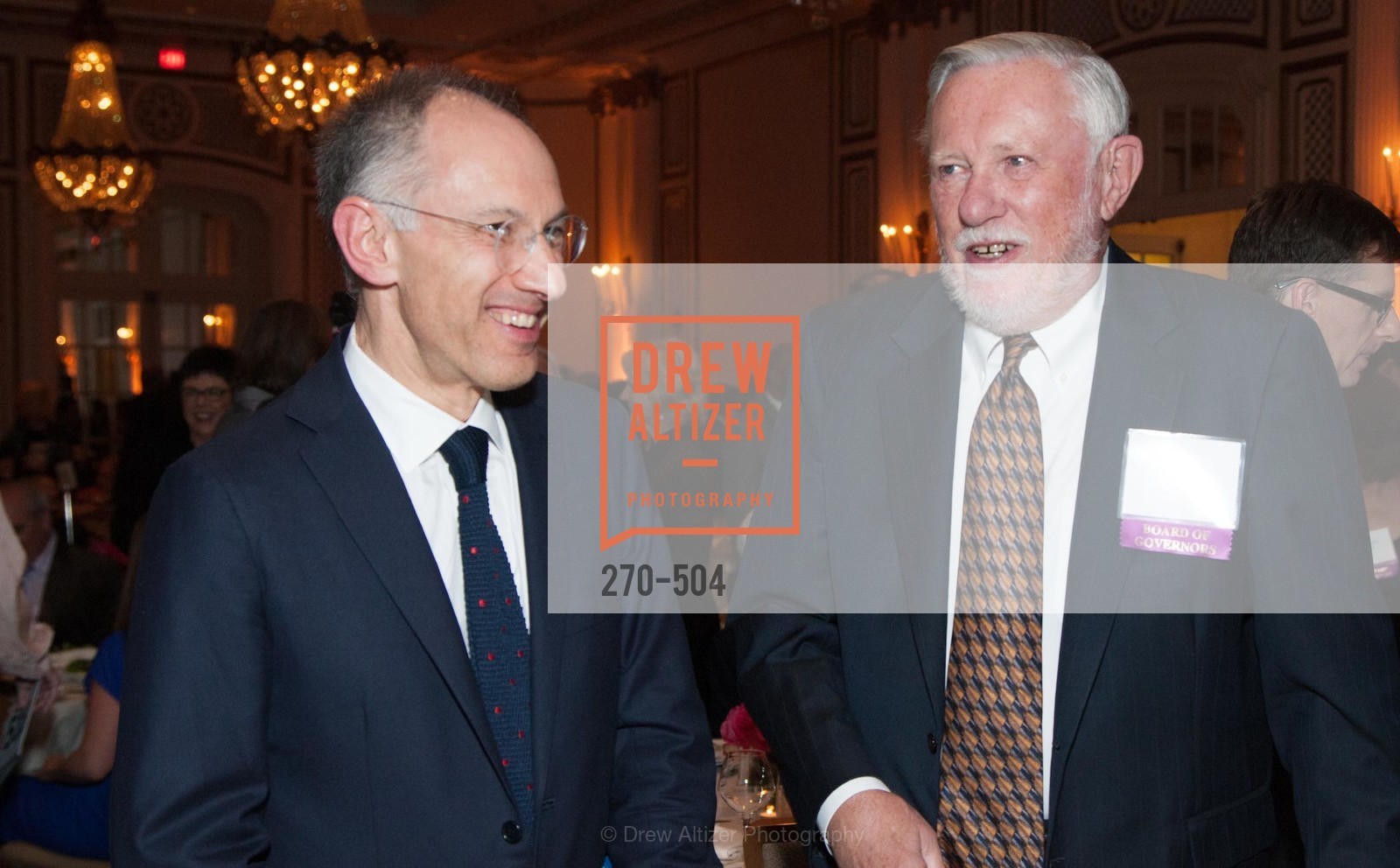 Sir Michael Moritz, Charles Geschke, COMMONWEALTH CLUB'S Annual Distinguished Citizen Award Dinner, US. US, April 8th, 2014,Drew Altizer, Drew Altizer Photography, full-service agency, private events, San Francisco photographer, photographer california