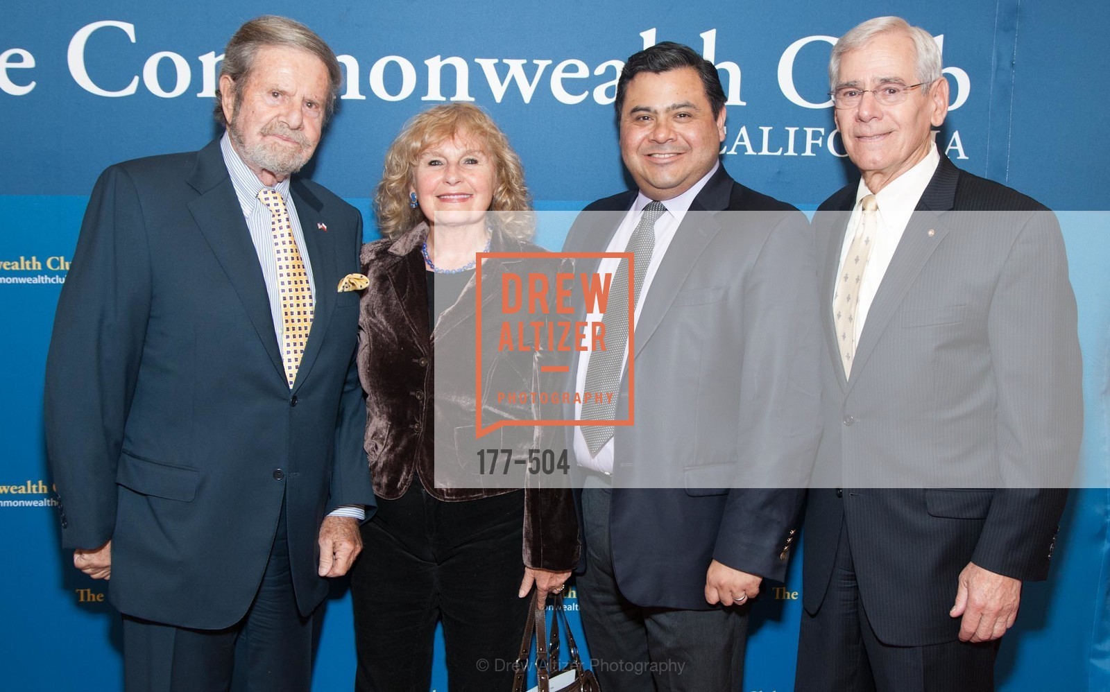 Tad Taube, Lina Broydo, Sal Pizarro, Rod Diridon, COMMONWEALTH CLUB'S Annual Distinguished Citizen Award Dinner, US. US, April 8th, 2014,Drew Altizer, Drew Altizer Photography, full-service agency, private events, San Francisco photographer, photographer california