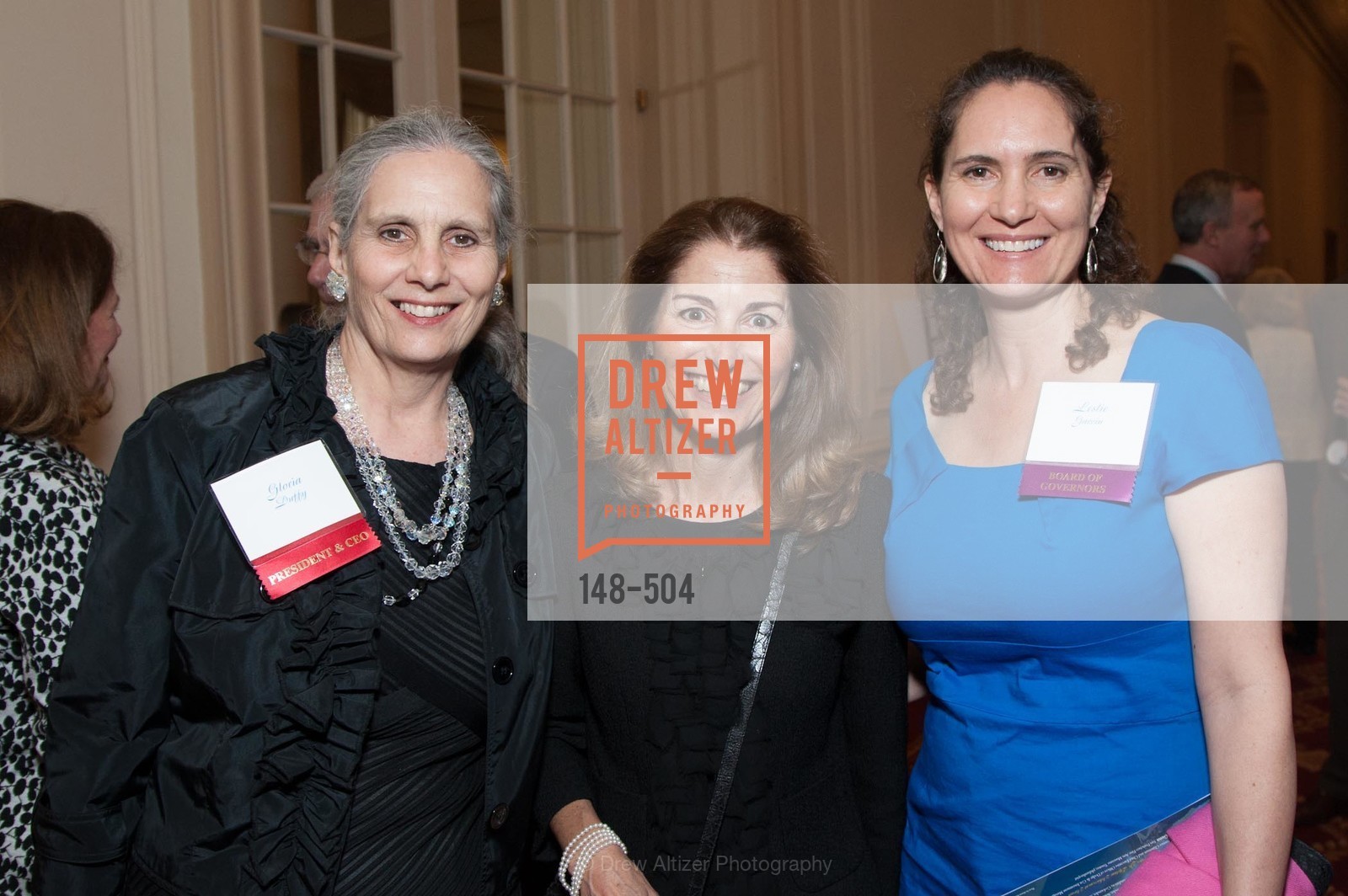 Gloria Duffy, Leslie Garvin, COMMONWEALTH CLUB'S Annual Distinguished Citizen Award Dinner, US. US, . US, Photo #148-504 Gloria Duffy, Leslie Garvin, Photo #148-504