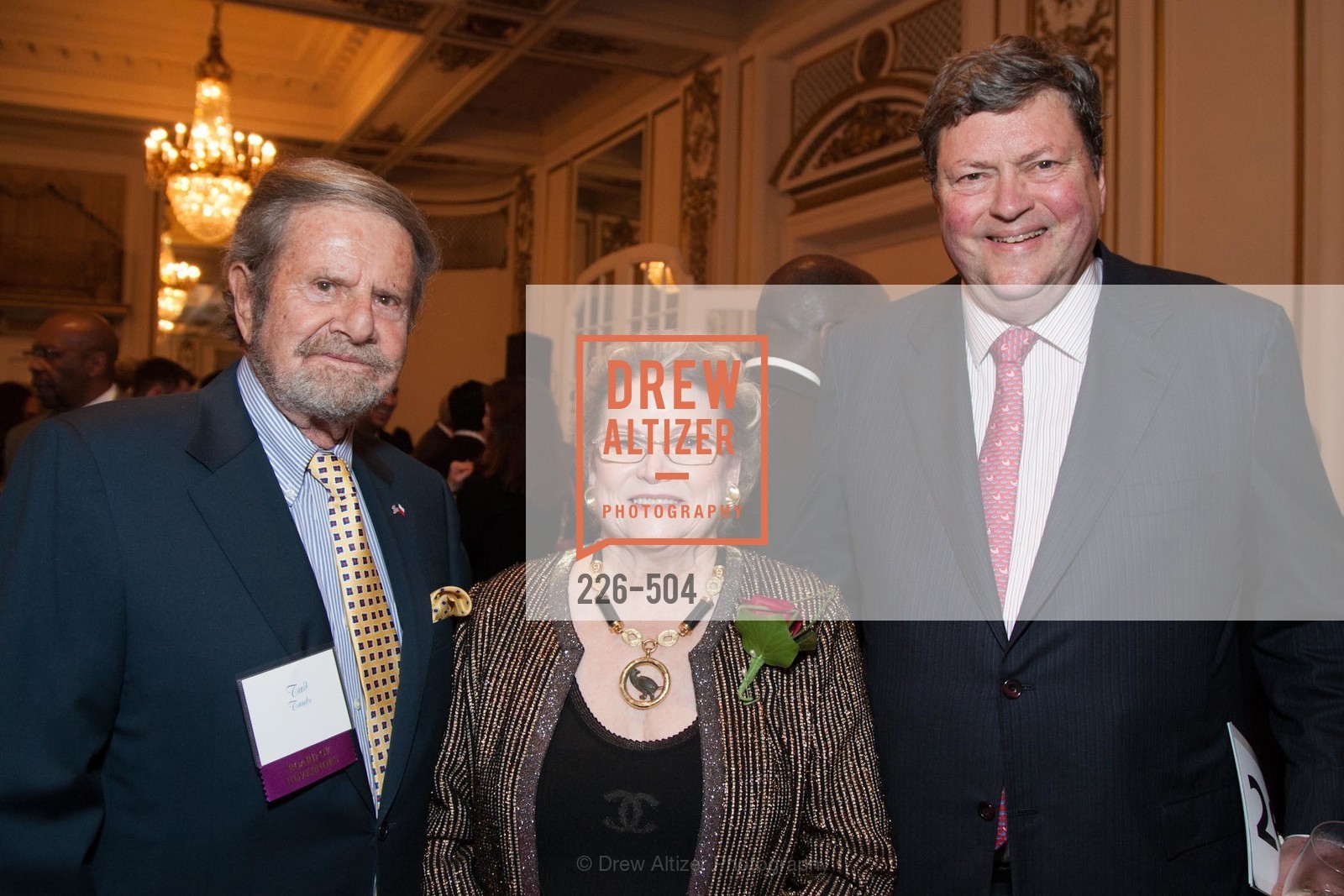 Tad Taube, Cynthia Gunn, John Gunn, COMMONWEALTH CLUB'S Annual Distinguished Citizen Award Dinner, US. US, April 8th, 2014,Drew Altizer, Drew Altizer Photography, full-service agency, private events, San Francisco photographer, photographer california