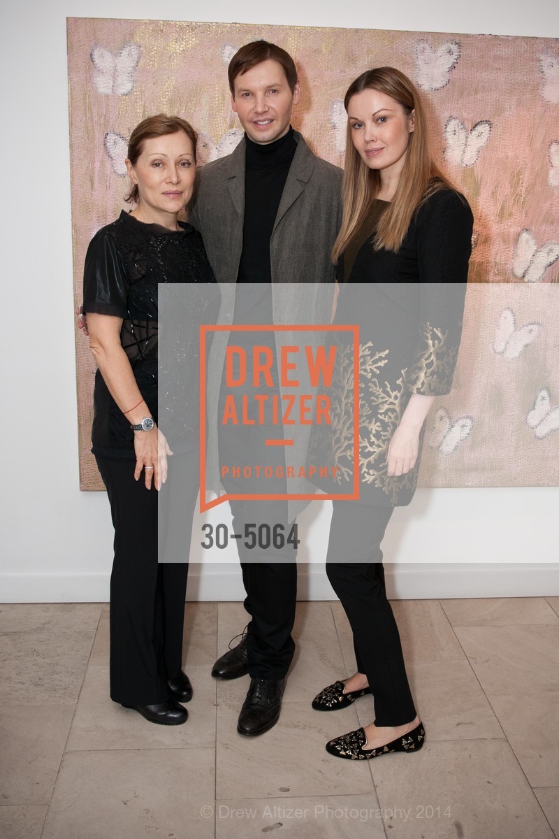 Luba Troyanovsky, Ivan Bekichev, Tatiana Sorokko, Hunt Slonem: "Quantum Leap" Exhibition Opening at the SERGE SOROKKO GALLERY, US, March 20th, 2014, Photo #30-5064 Luba Troyanovsky, Ivan Bekichev, Tatiana Sorokko, Photo #30-5064