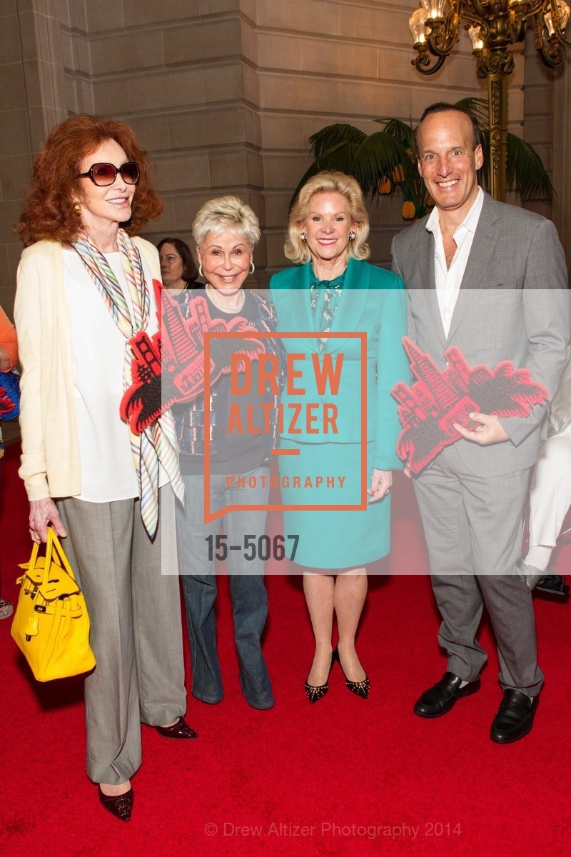 Ann Getty, Jo Schuman Silver, Dede Wilsey, Fred Davis, San Francisco Salutes 40 Years Of Stephen Silver's BEACH BLANKET BABYLON, US, September 14th, 2020, Photo #15-5067 Ann Getty, Jo Schuman Silver, Dede Wilsey, Fred Davis, Photo #15-5067