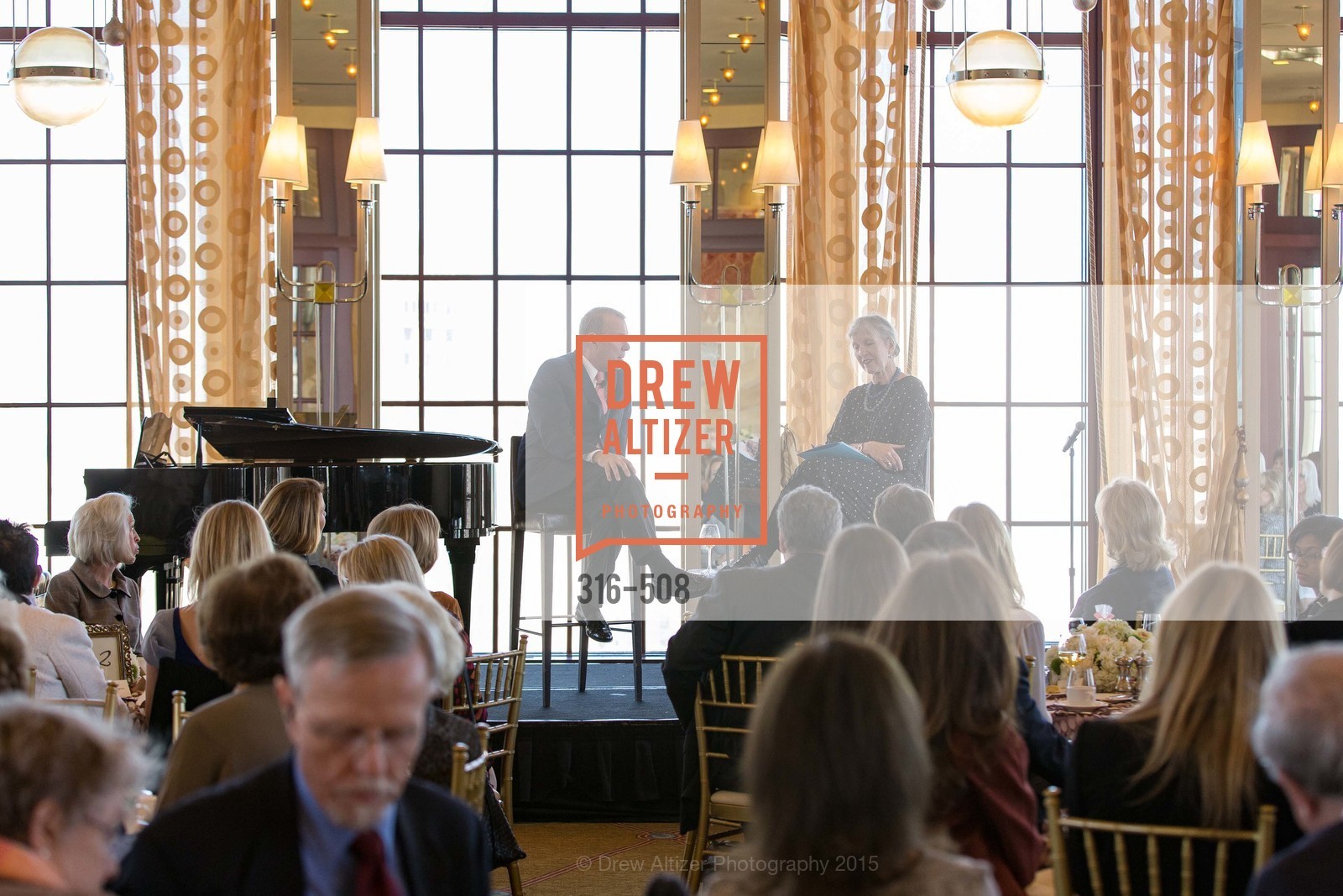 David Gockley, Leah Garchik, San Francisco Opera Guild Annual Meeting & Luncheon, The Westin St. Francis Union Square. 335 Powell St, November 10th, 2015,Drew Altizer, Drew Altizer Photography, full-service event agency, private events, San Francisco photographer, photographer California