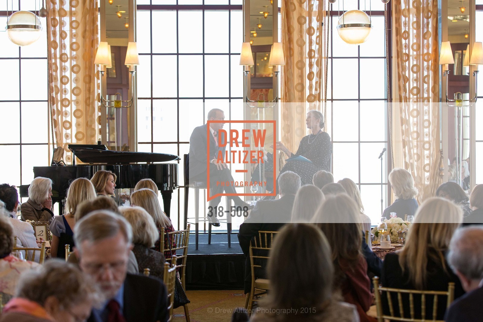 David Gockley, Leah Garchik, San Francisco Opera Guild Annual Meeting & Luncheon, The Westin St. Francis Union Square. 335 Powell St, November 10th, 2015