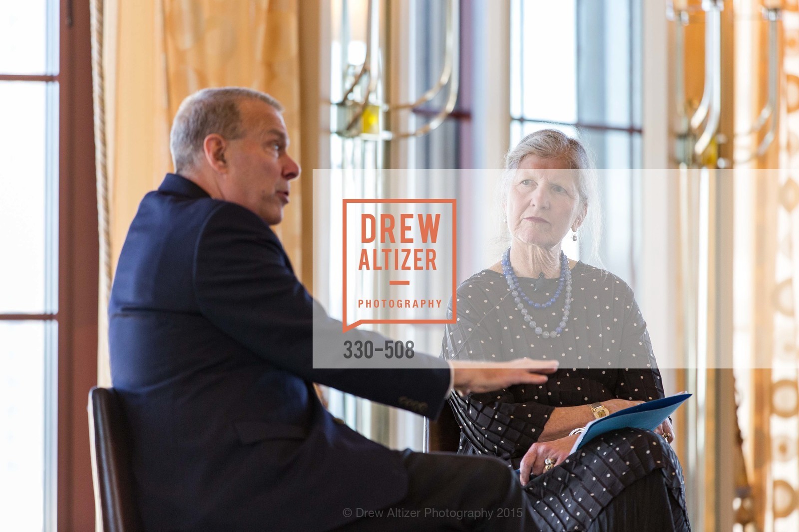 David Gockley, Leah Garchik, San Francisco Opera Guild Annual Meeting & Luncheon, The Westin St. Francis Union Square. 335 Powell St, November 10th, 2015
