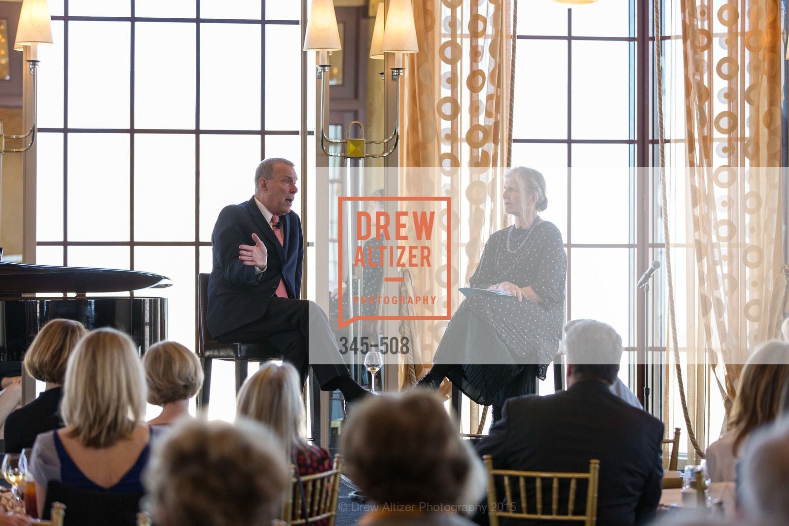 David Gockley, Leah Garchik, San Francisco Opera Guild Annual Meeting & Luncheon, The Westin St. Francis Union Square. 335 Powell St, November 10th, 2015,Drew Altizer, Drew Altizer Photography, full-service agency, private events, San Francisco photographer, photographer california