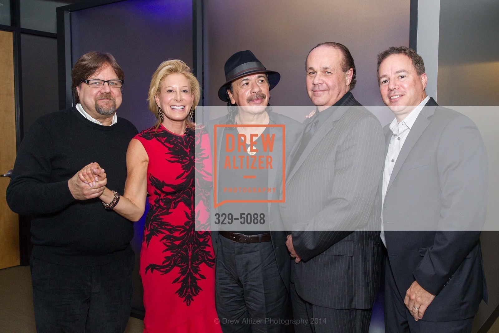 Michael Jensen, Jillian Manus, Carlos Santana, Adam Fells, CARLOS SANTANA Book Signing, US, December 6th, 2014, Photo #329-5088 Michael Jensen, Jillian Manus, Carlos Santana, Adam Fells, Photo #329-5088