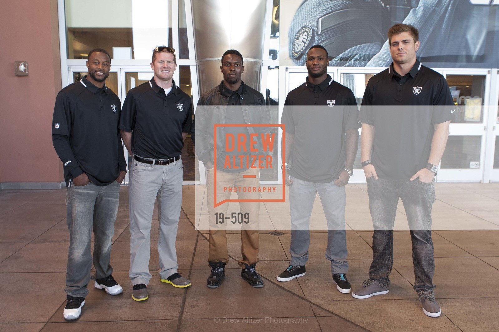 Taiwan Jones, Matthew McGloin, Chimdi Chekwa, Latavius Murray, Nick Kasa, SUMMIT ENTERTAINMENT Presents a Special Screening of DRAFT DAY with the Oakland Raiders, US. AMC 16 Shellmound, Emeryville, Ca, April 9th, 2014,Drew Altizer, Drew Altizer Photography, full-service agency, private events, San Francisco photographer, photographer california