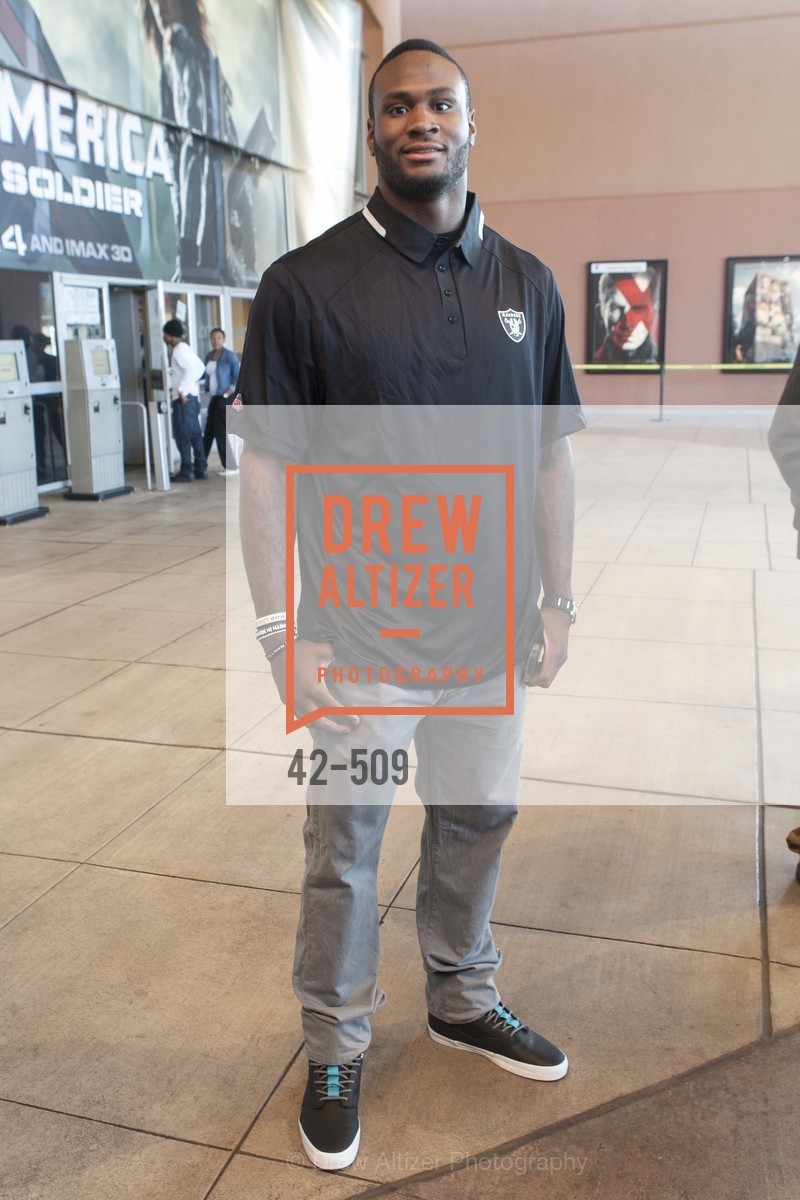 Latavius Murray, SUMMIT ENTERTAINMENT Presents a Special Screening of DRAFT DAY with the Oakland Raiders, US. AMC 16 Shellmound, Emeryville, Ca, April 9th, 2014,Drew Altizer, Drew Altizer Photography, full-service agency, private events, San Francisco photographer, photographer california