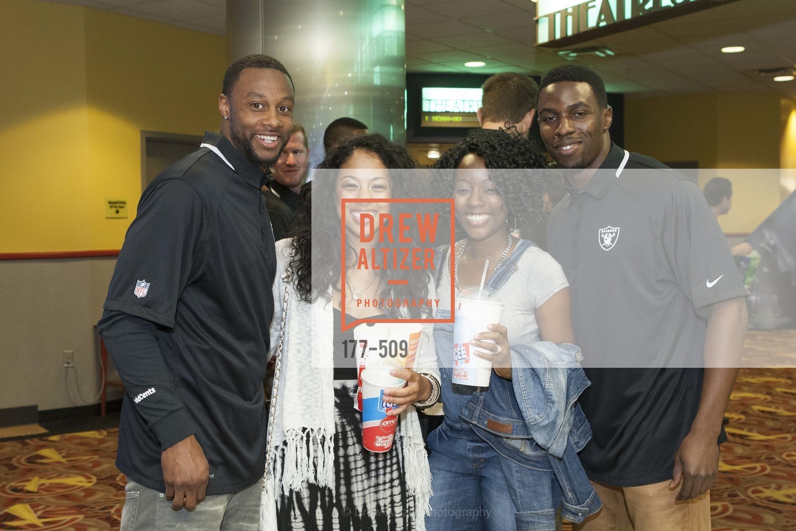 Taiwan Jones, Josie Walker, Xia Coleman, Chimdi Chekwa, SUMMIT ENTERTAINMENT Presents a Special Screening of DRAFT DAY with the Oakland Raiders, US. AMC 16 Shellmound, Emeryville, Ca, Photo #177-509 Taiwan Jones, Josie Walker, Xia Coleman, Chimdi Chekwa, Photo #177-509