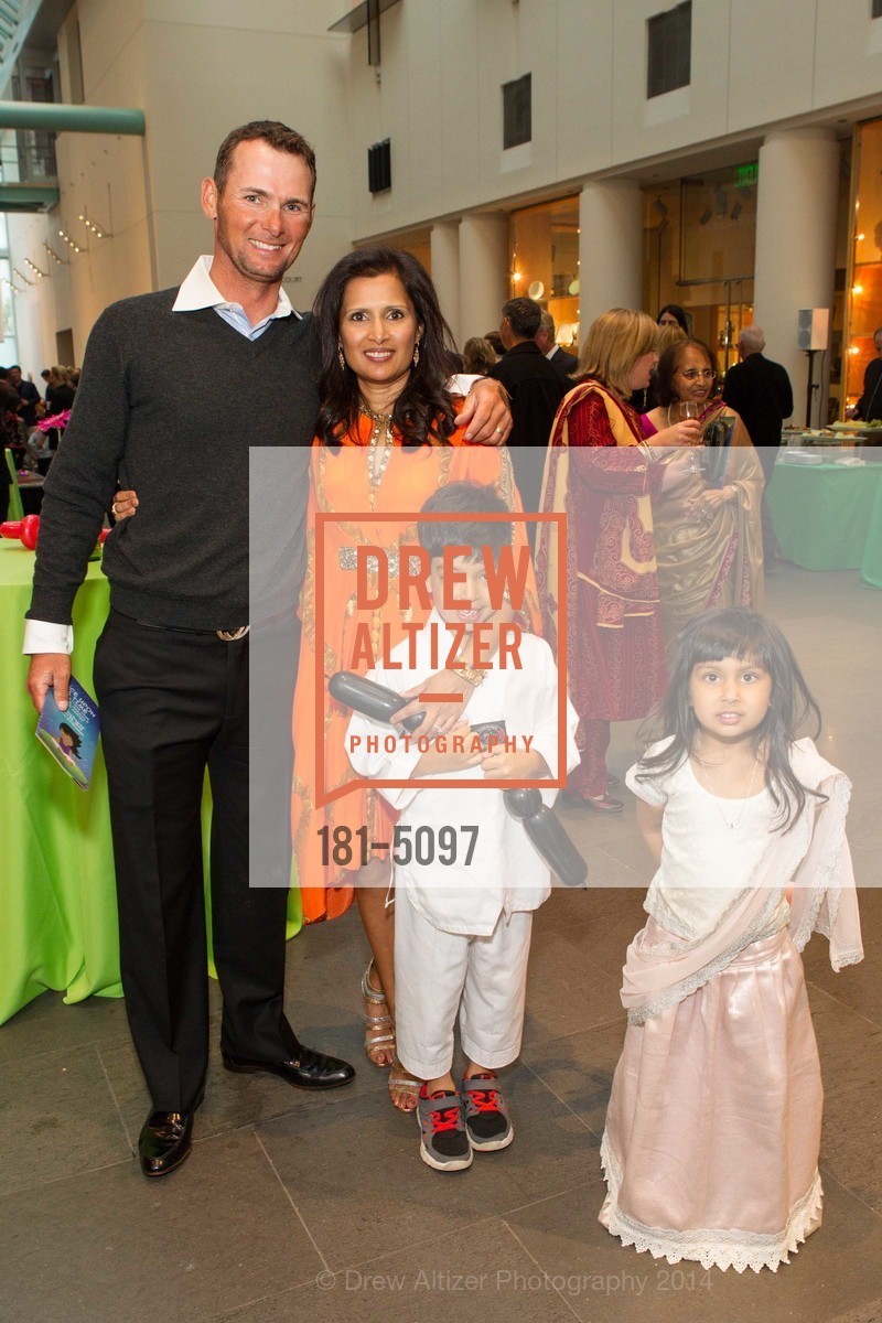 Roland Bardony, Mona Shah, Dylan Shah, Kinnari Shah, ASIAN ART MUSEUM Presents "Once Upon A Time When There Were YOGIS, MARSHALS, and MASTERS", US, April 25th, 2014, Photo #181-5097 Roland Bardony, Mona Shah, Dylan Shah, Kinnari Shah, Photo #181-5097