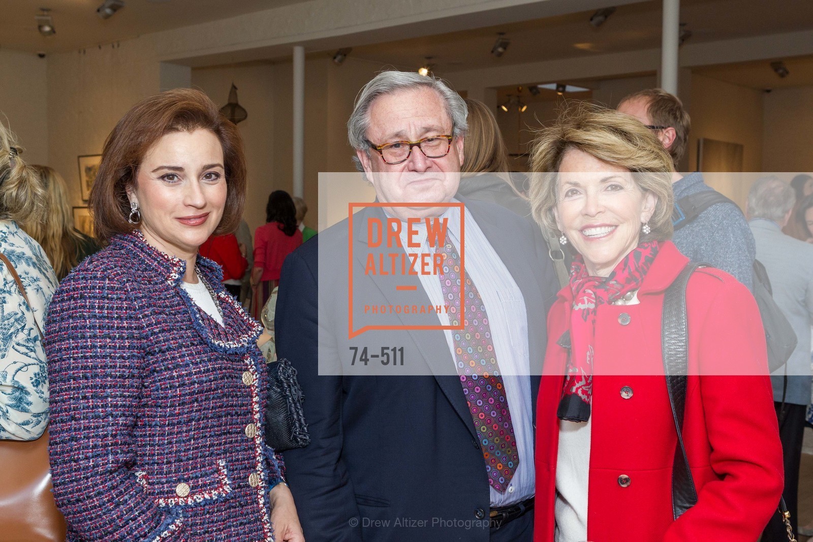 Dolly Chammas, Steven Lavine, Nancy Forster, CHRISTIE'S Preview to Benefit CalArts School of Art, US. Hedge Gallery 501 Pacific Avenue, April 9th, 2014,Drew Altizer, Drew Altizer Photography, full-service event agency, private events, San Francisco photographer, photographer California