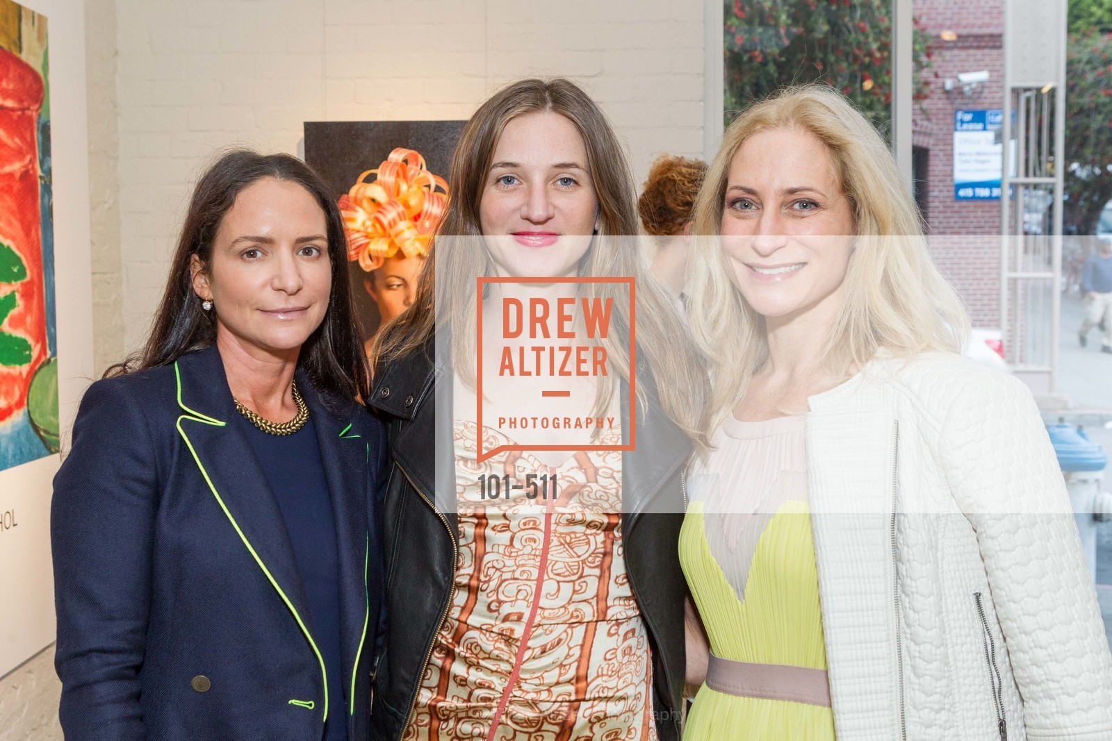 Courtney Dallaire, Aimee Friberg, Joni Binder, CHRISTIE'S Preview to Benefit CalArts School of Art, US. Hedge Gallery 501 Pacific Avenue, April 9th, 2014,Drew Altizer, Drew Altizer Photography, full-service agency, private events, San Francisco photographer, photographer california