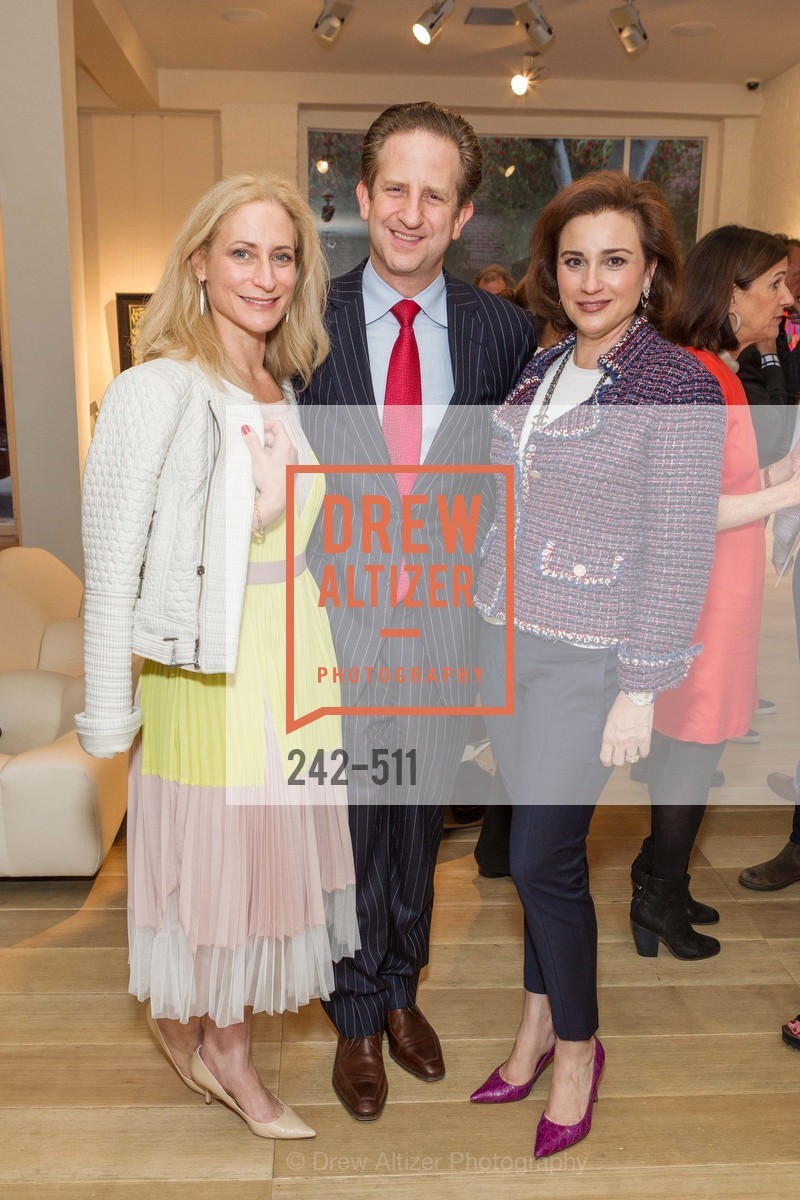 Joni Binder, Robert Shwarts, Dolly Chammas, CHRISTIE'S Preview to Benefit CalArts School of Art, US. Hedge Gallery 501 Pacific Avenue, April 9th, 2014,Drew Altizer, Drew Altizer Photography, full-service agency, private events, San Francisco photographer, photographer california