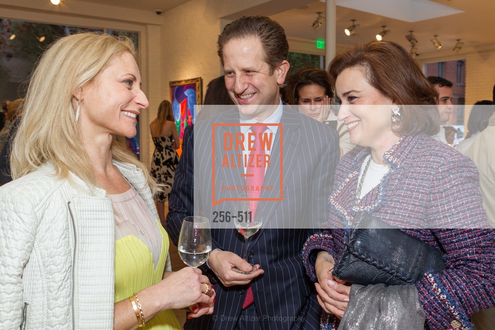 Joni Binder, Robert Shwarts, Dolly Chammas, CHRISTIE'S Preview to Benefit CalArts School of Art, US. Hedge Gallery 501 Pacific Avenue, April 9th, 2014,Drew Altizer, Drew Altizer Photography, full-service agency, private events, San Francisco photographer, photographer california