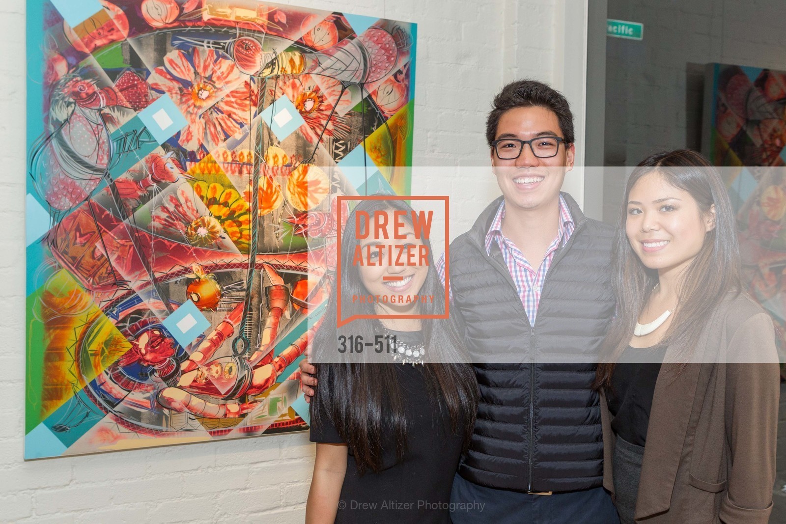 Stephanie Yang, Brian Yip, Christine Pai, CHRISTIE'S Preview to Benefit CalArts School of Art, US. Hedge Gallery 501 Pacific Avenue, April 9th, 2014,Drew Altizer, Drew Altizer Photography, full-service event agency, private events, San Francisco photographer, photographer California