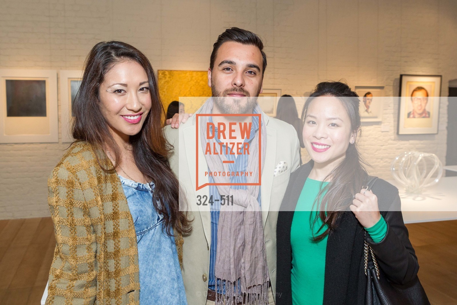 Cynthia Riddell, Damian Gona, Margaret Nguyen, CHRISTIE'S Preview to Benefit CalArts School of Art, US. Hedge Gallery 501 Pacific Avenue, Photo #324-511 Cynthia Riddell, Damian Gona, Margaret Nguyen, Photo #324-511