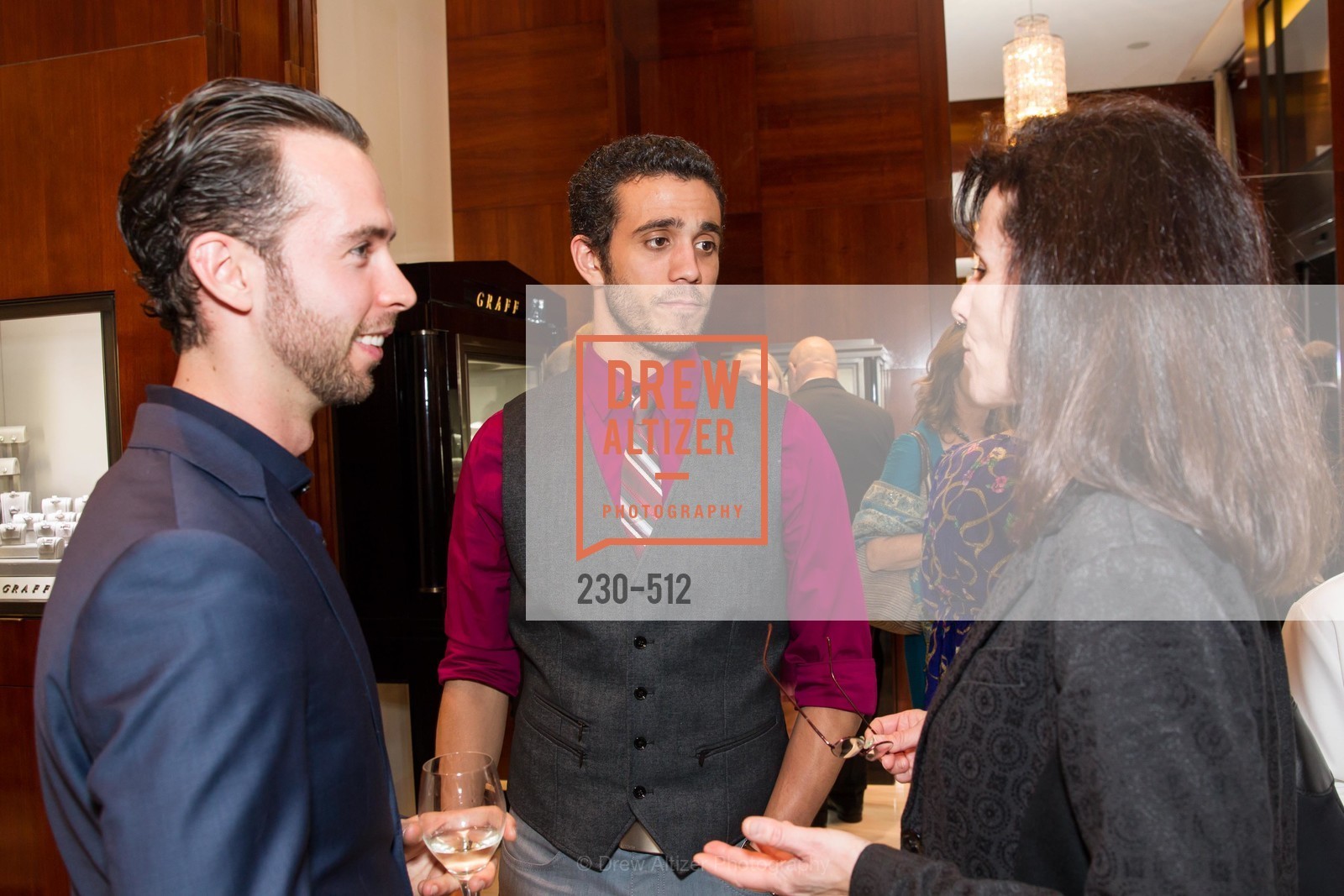 Ben Needham-Wood, Eduardo Permuy, Celia Fushille, GRAFF Celebrates SMUIN BALLET, US. 237 Post Street SF, April 9th, 2014,Drew Altizer, Drew Altizer Photography, full-service agency, private events, San Francisco photographer, photographer california