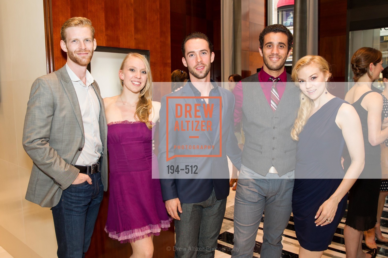Josh Reynolds, Nicole Haskins, Ben Needham-Wood, Eduardo Permuy, Erica Felsch, GRAFF Celebrates SMUIN BALLET, US. 237 Post Street SF, April 9th, 2014,Drew Altizer, Drew Altizer Photography, full-service agency, private events, San Francisco photographer, photographer california