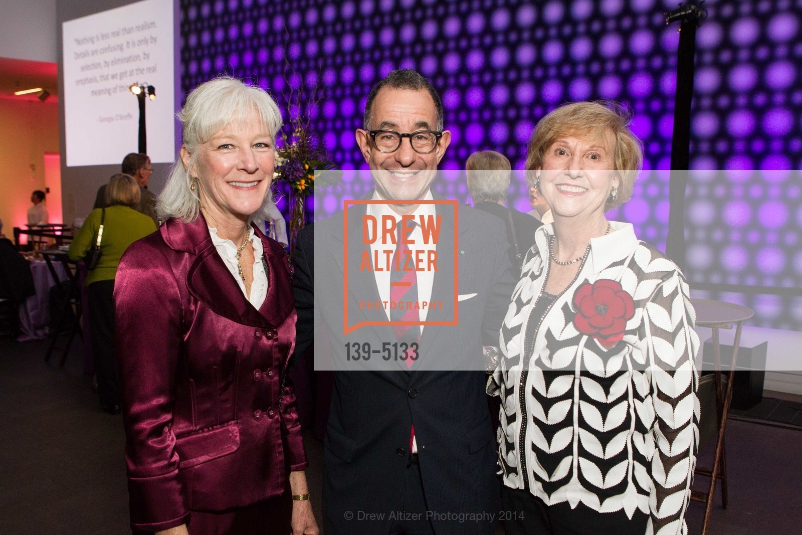 Maggie Krill, Colin Bailey, Judith Heuser, Georgia O’Keeffe Donor Opening Reception at the DE YOUNG MUSEUM, US, February 12th, 2014, Photo #139-5133 Maggie Krill, Colin Bailey, Judith Heuser, Photo #139-5133