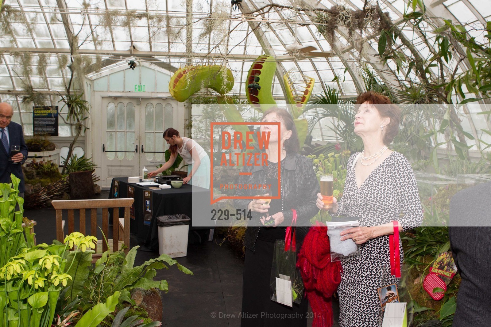 Loraine Fulmer, Maryland Swensen, SF Conservatory of Flowers - CHOMP They came from the swamp, US. US, April 10th, 2014,Drew Altizer, Drew Altizer Photography, full-service agency, private events, San Francisco photographer, photographer california