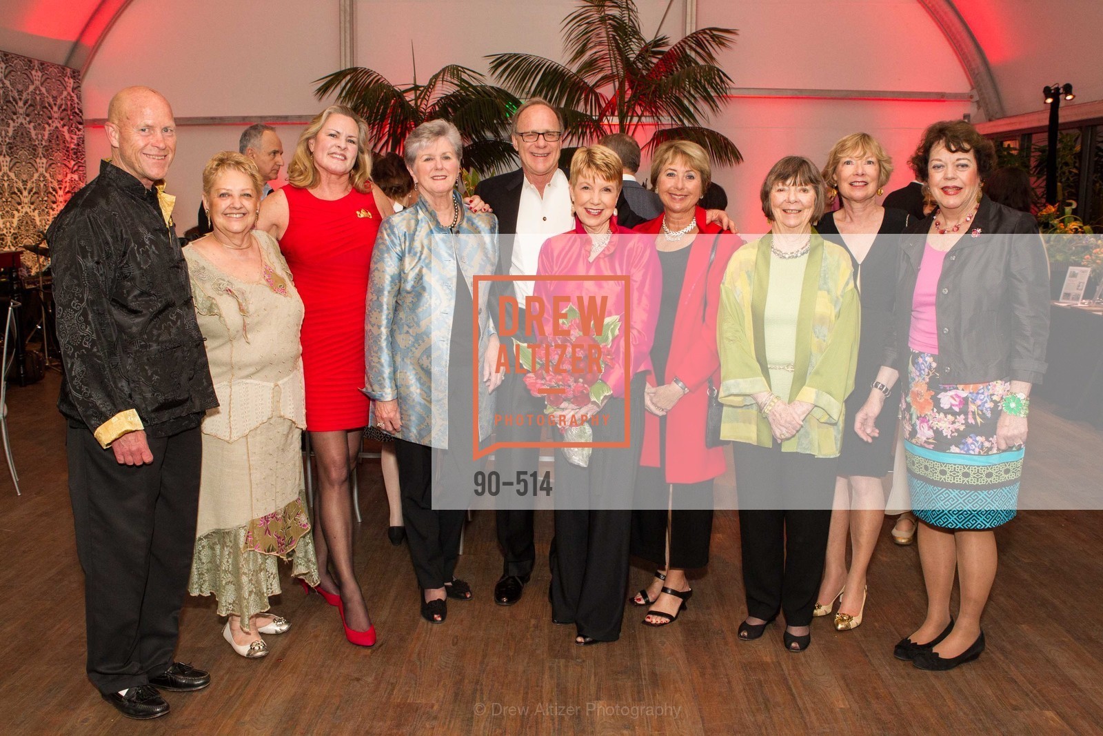 Steven Brown, Betty Packard, Louisa Heer, Pat Hanson-Thomson, Bruce Rogers, Martha Woollomes, Terry Nevin, Donna Ellis, Jane Scurich, Ann Colvin, SF Conservatory of Flowers - CHOMP They came from the swamp, US. US, April 10th, 2014,Drew Altizer, Drew Altizer Photography, full-service agency, private events, San Francisco photographer, photographer california