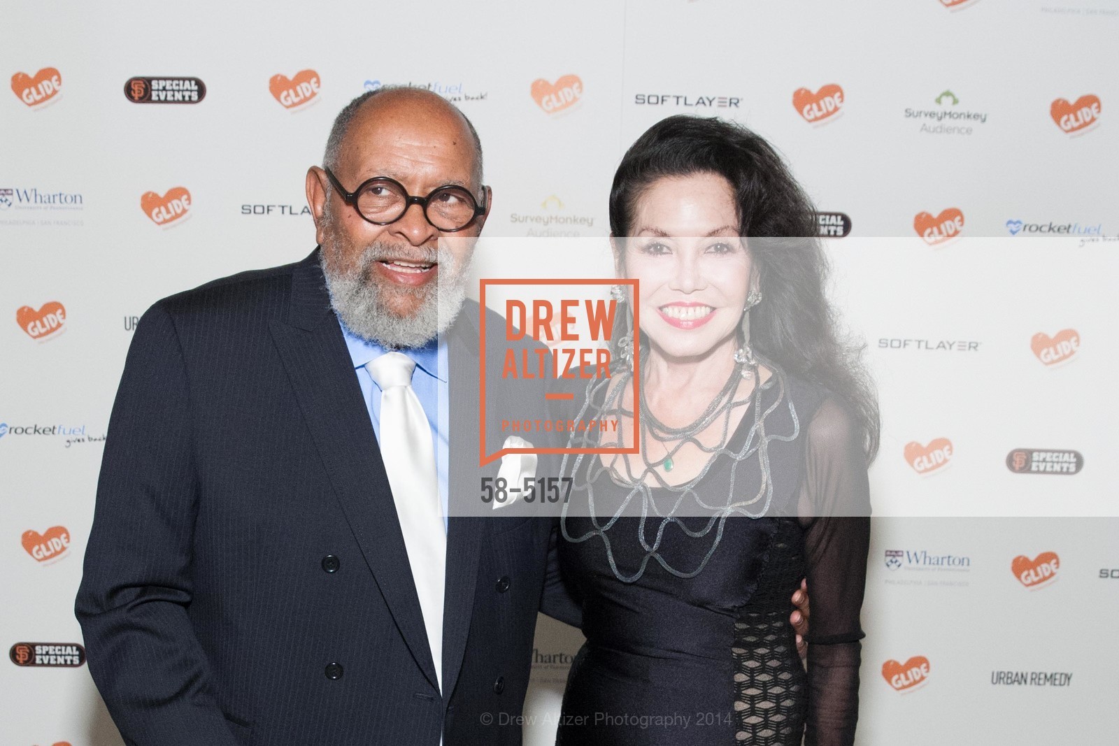 Rev. Cecil Williams, Janice Mirikitani, Fifth Annual GLIDE Legacy Gala: A Love Supreme, US, July 26th, 2014, Photo #58-5157 Rev. Cecil Williams, Janice Mirikitani, Photo #58-5157